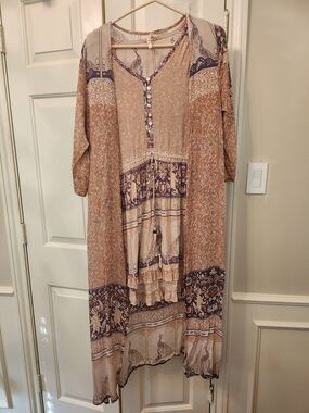 Spell Xanadu Playdress N Robe In Gold Dust